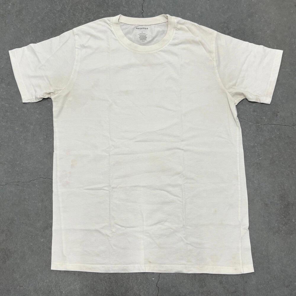 PROPPER Plain White T Shirt